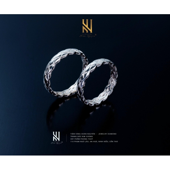NHẪN CẶP VÀNG ITALY 750 MẪU 2