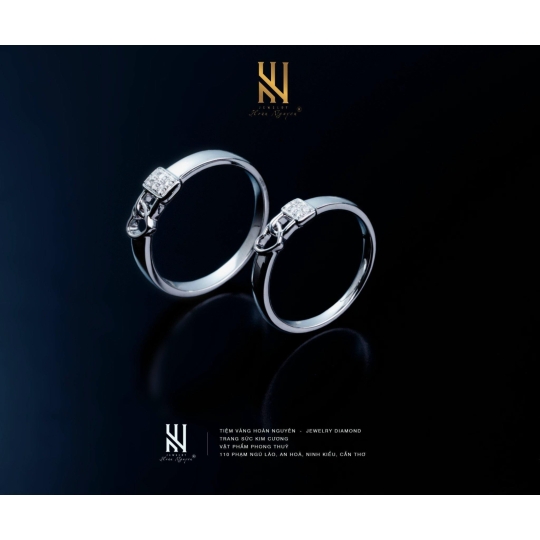 NHẪN CẶP VÀNG ITALY 750 MẪU 3