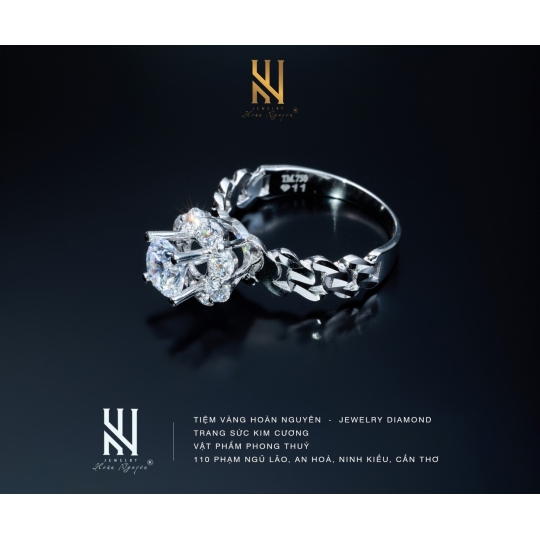 NHẪN VÀNG ITALY 750 - MẪU 145