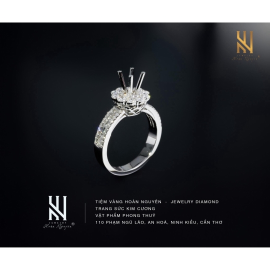 NHẪN VÀNG ITALY 750 - MẪU 156