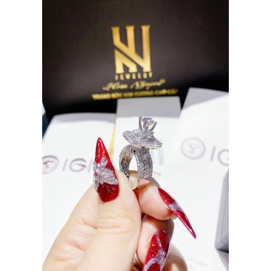 NHẪN VÀNG ITALY 750 - MẪU 296