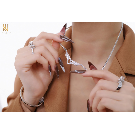 SET DÂY CHUYỀN VÀNG ITALY 750 MẪU 76