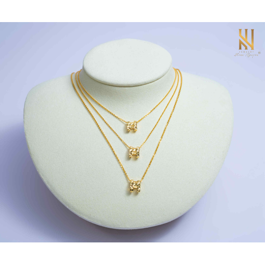 SET DÂY CHUYỀN VÀNG ITALY 750 MẪU 82