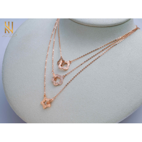 SET DÂY CHUYỀN VÀNG ITALY 750 MẪU 86