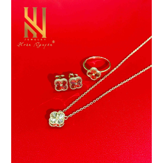 SET DÂY CHUYỀN VÀNG ITALY 750 MẪU 89