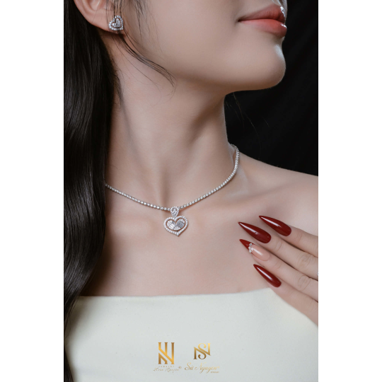 SET DÂY CHUYỀN VÀNG ITALY 750 MẪU 92